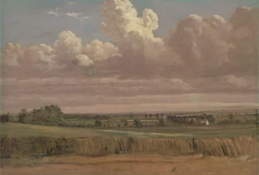 Paysage avec champ de blé, c.1850s